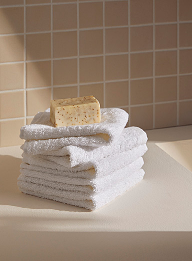 Everyday quick-drying organic cotton facecloths Set of 5