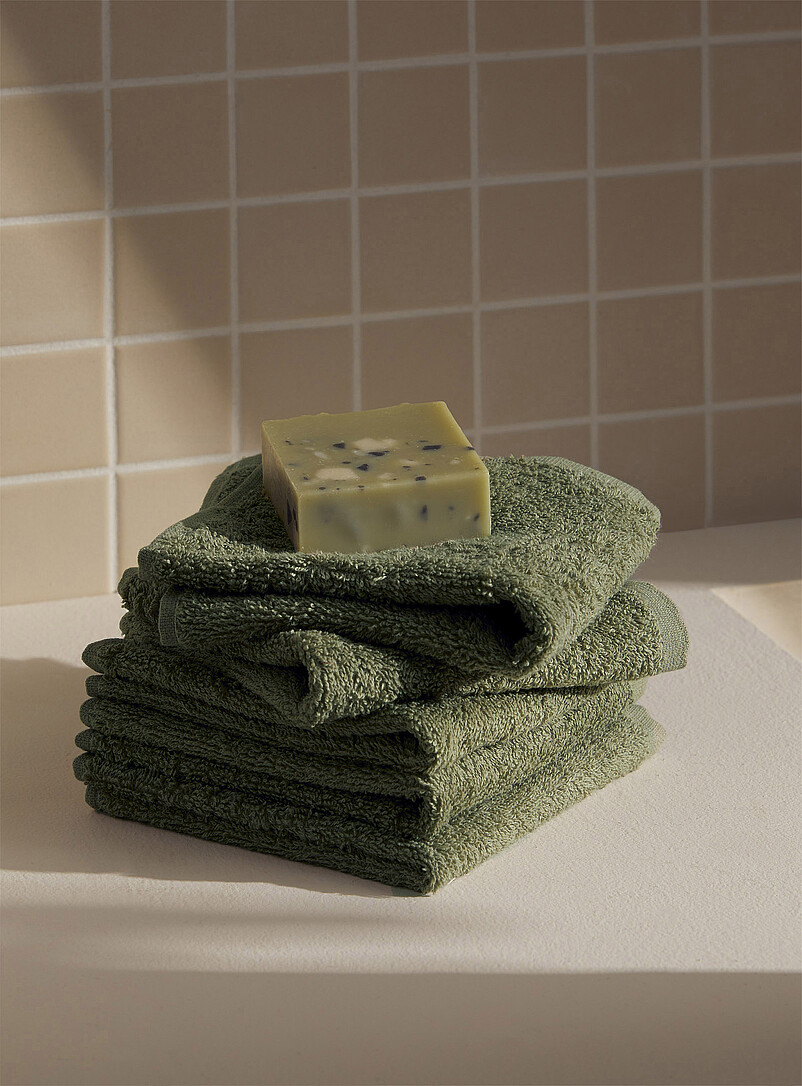 Everyday Quick-Drying Organic Cotton Facecloths Set Of 5