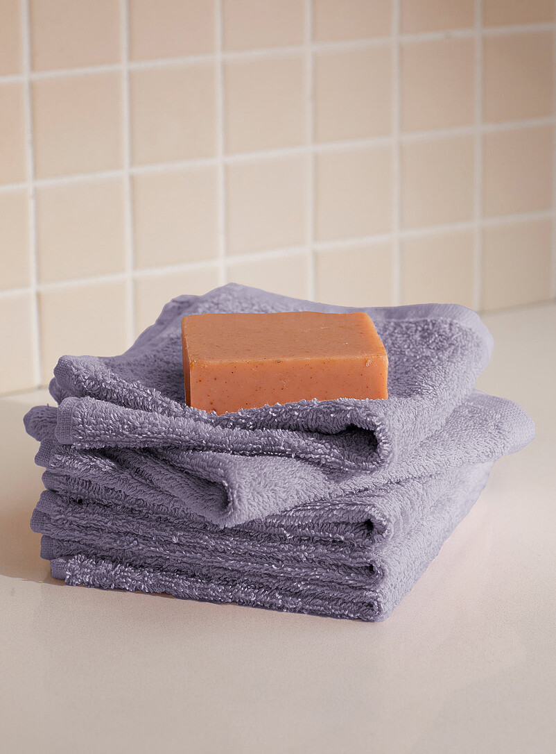 Everyday quick-drying organic cotton facecloths Set of 5 product image (primary)