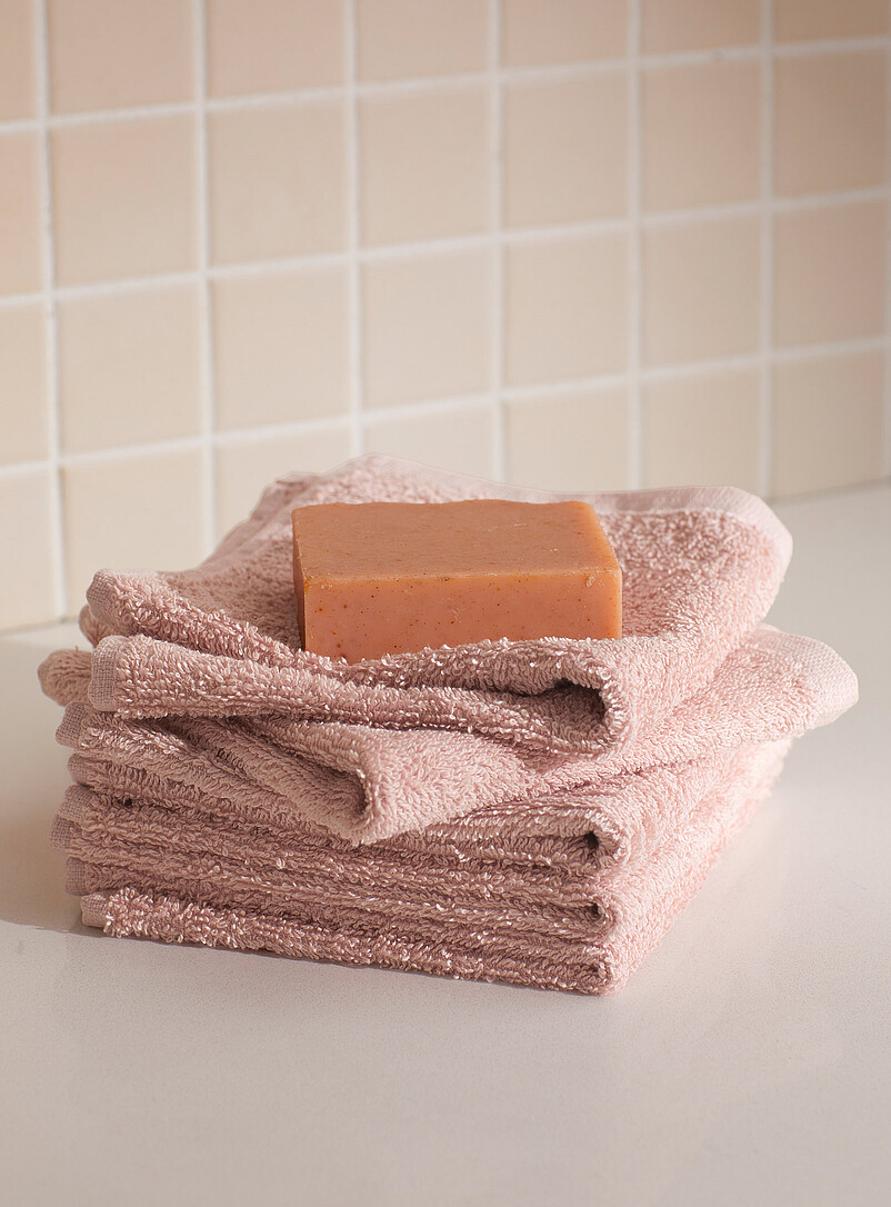 Everyday Quick-Drying Organic Cotton Facecloths Set Of 5