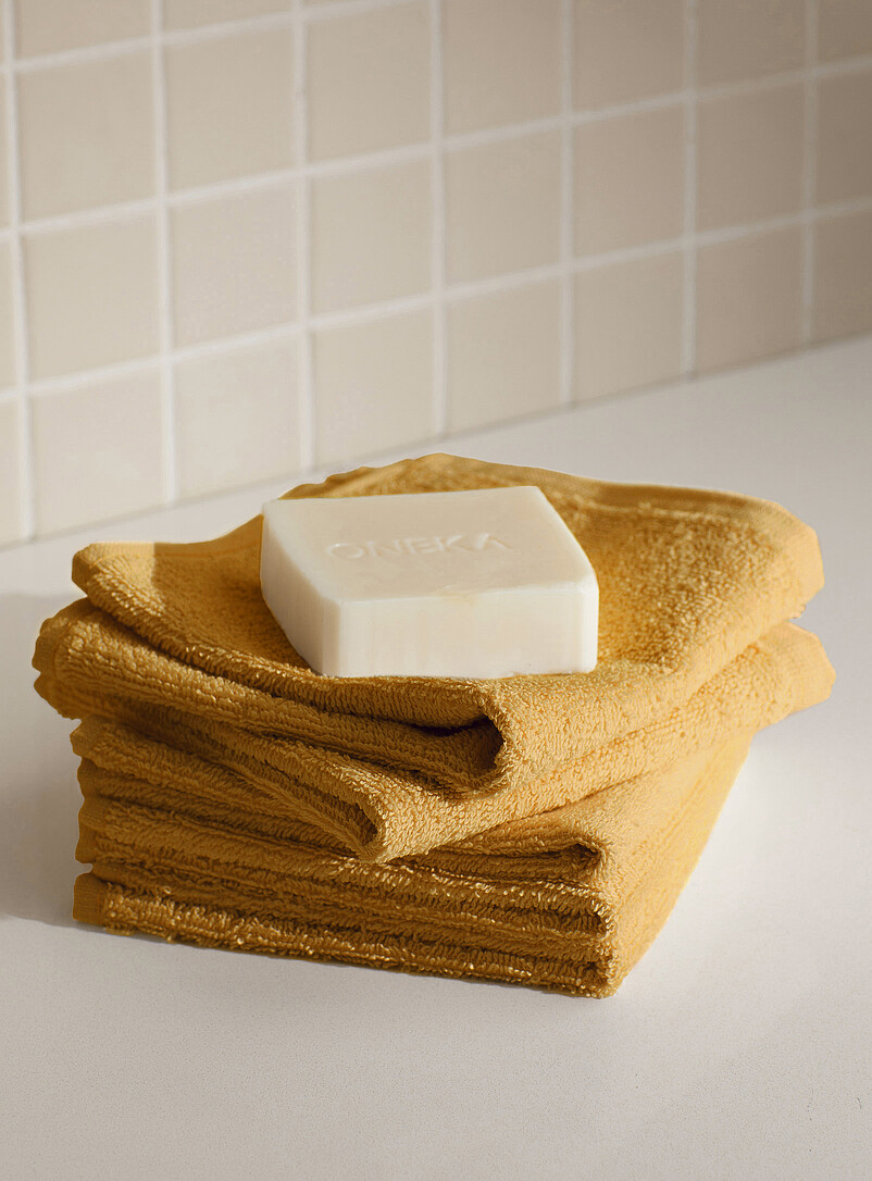 Everyday Quick-Drying Organic Cotton Facecloths Set Of 5