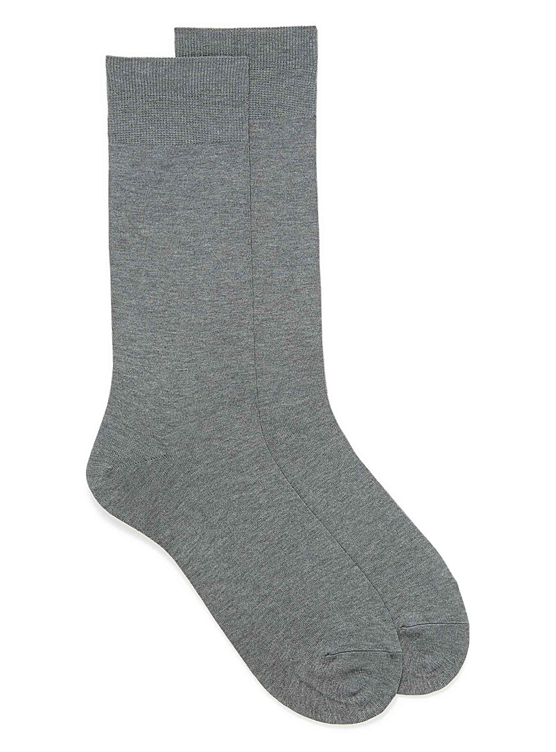 Le 31 Grey Essential coloured socks for men