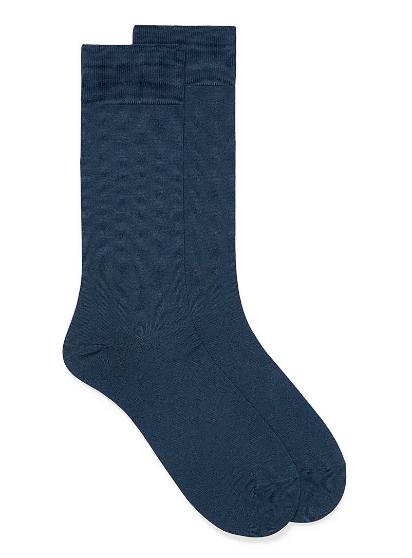 Le 31 Slate Blue Essential coloured socks for men