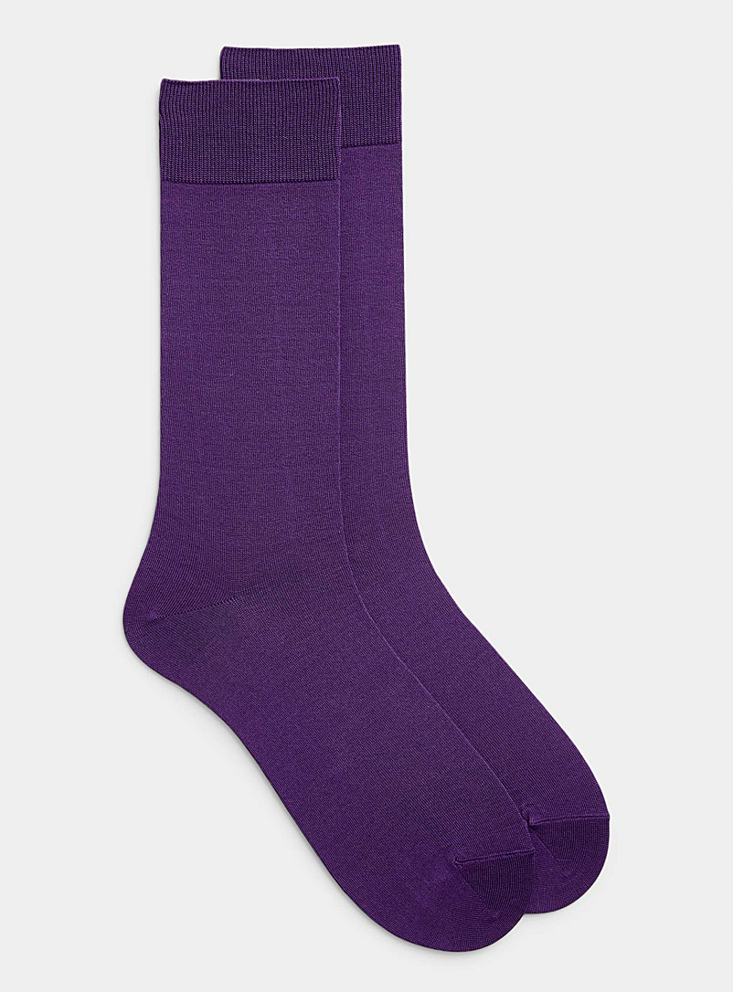 Le 31 Mossy Green Coloured dress socks for men