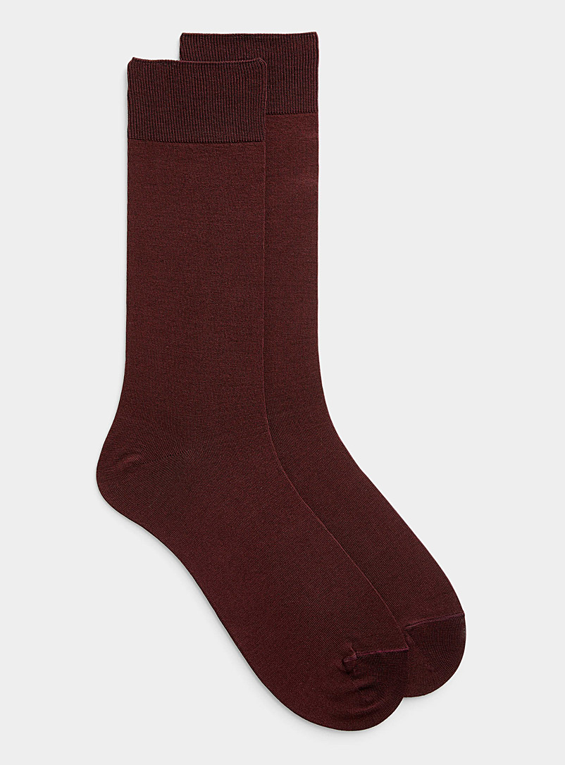 Le 31: La chaussette essentielle colorée Rouge pâle pour homme