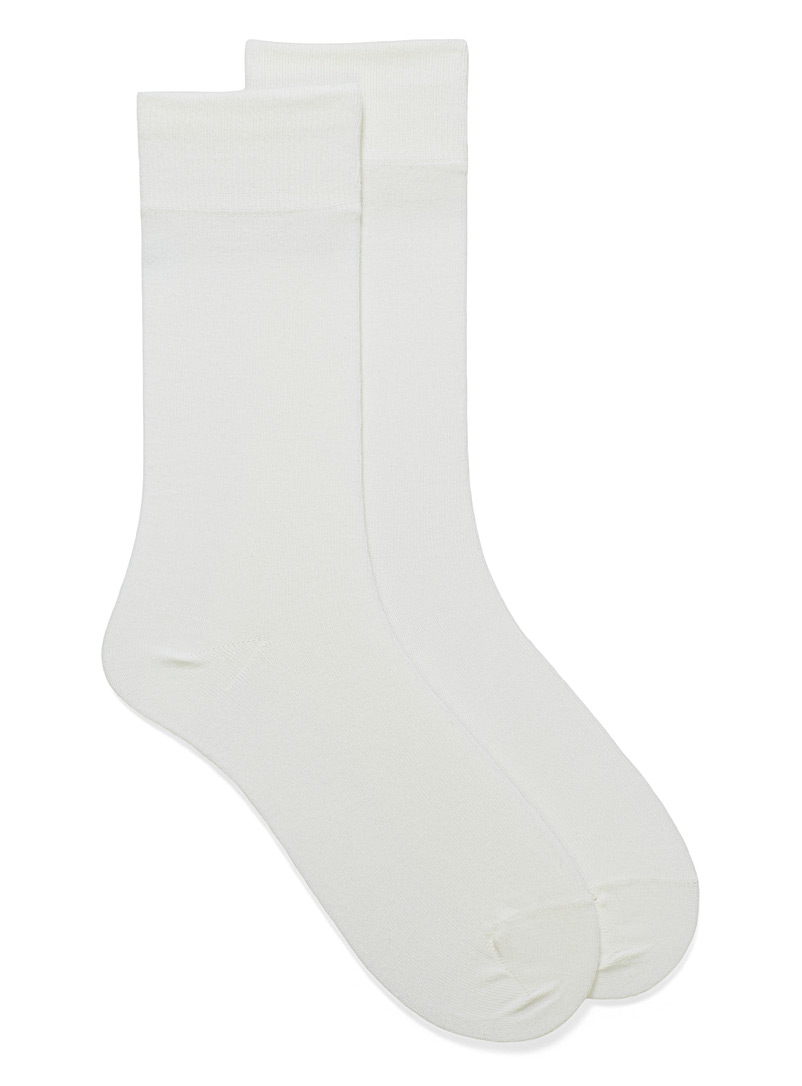 Le 31 White Essential organic cotton socks for men