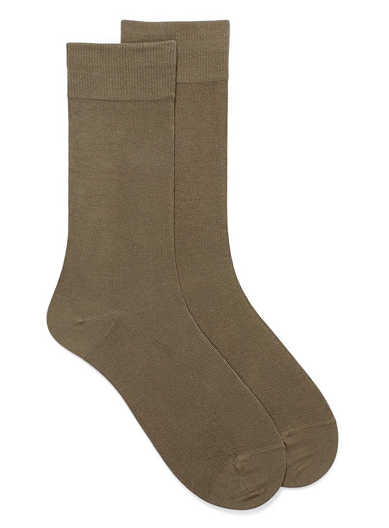 Le 31 Light Brown Essential organic cotton socks for men