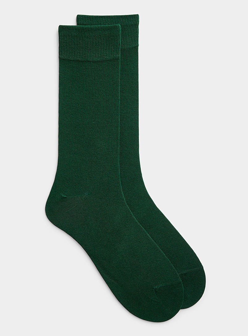 Le 31 Off White Minimalist dress socks for men