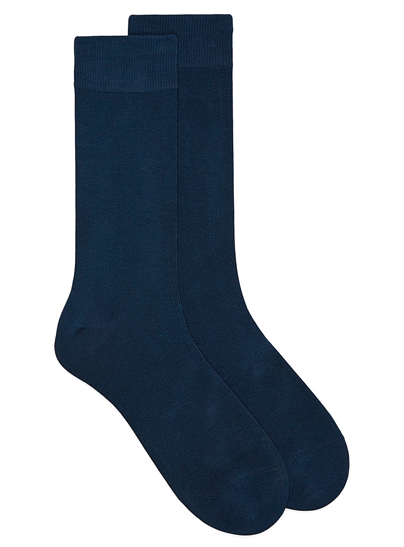 Le 31 Sapphire Blue Essential organic cotton socks for men