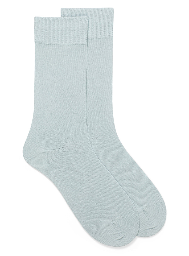 Le 31 Baby Blue Essential organic cotton socks for men