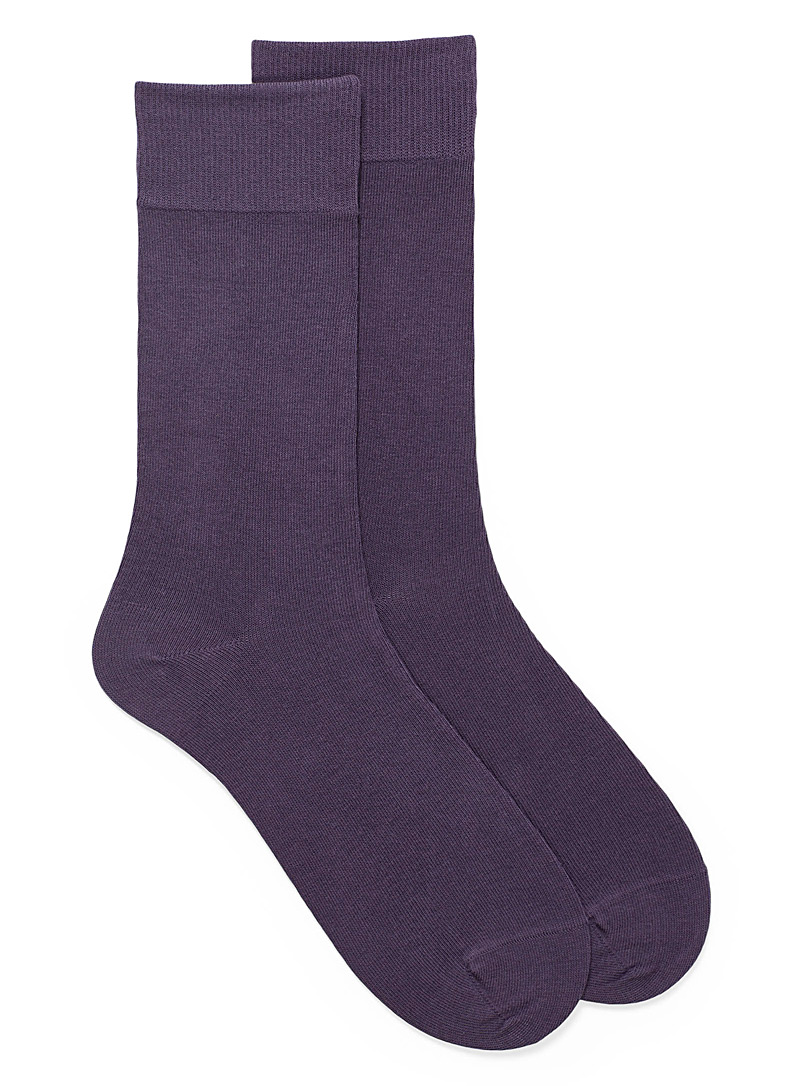 Le 31 Dark Crimson Essential organic cotton socks for men
