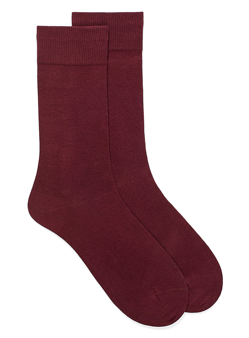 Le 31 Bright Red Essential organic cotton socks for men
