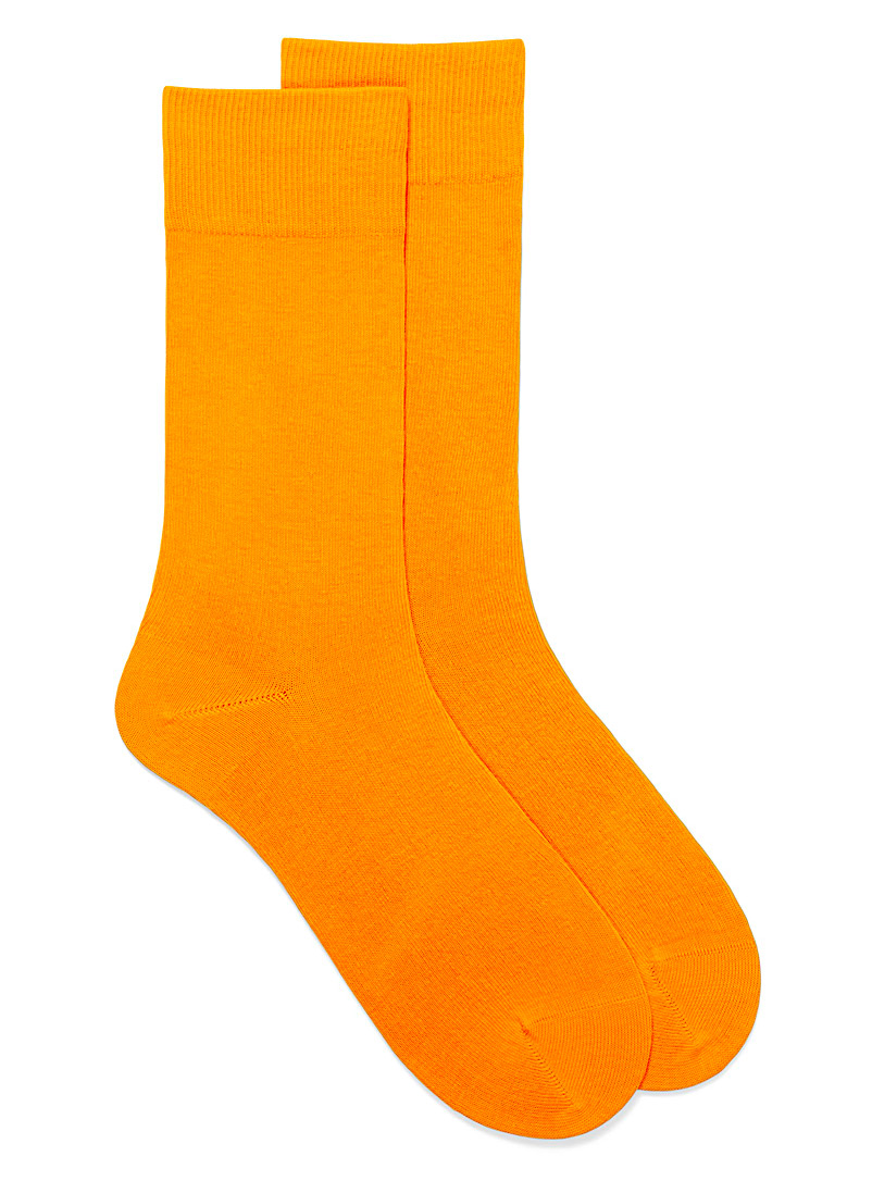 Le 31 Dark Yellow Essential organic cotton socks for men