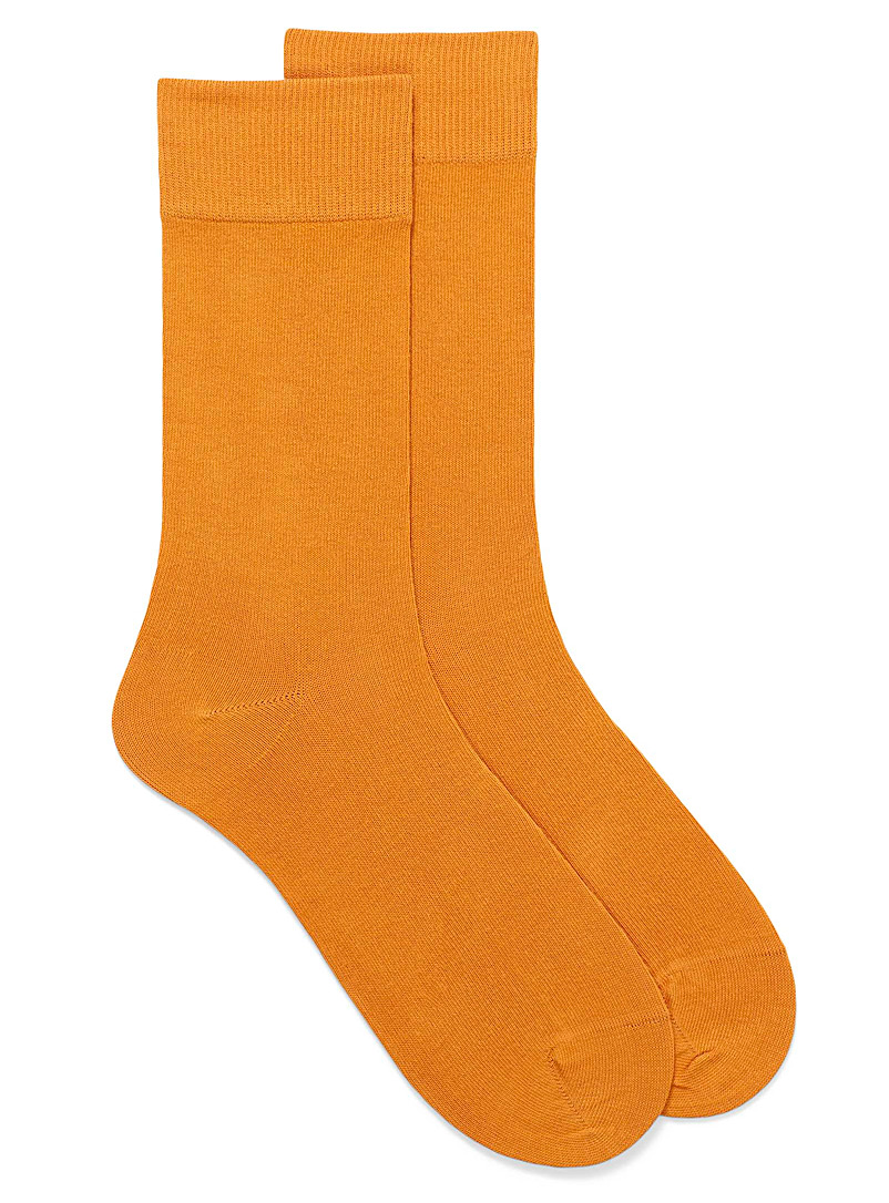 Le 31 Medium Yellow Essential organic cotton socks for men