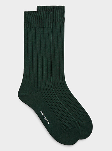 La chaussette habill&eacute;e coton bio fines c&ocirc;tes