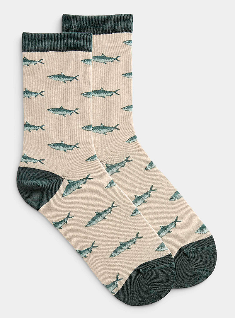 Simons Green Shark sock for women
