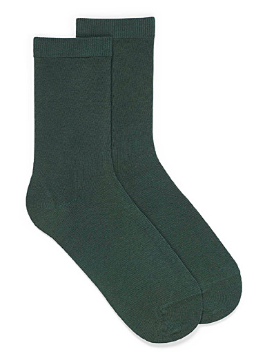 La chaussette unie tout confort Faite au Portugal