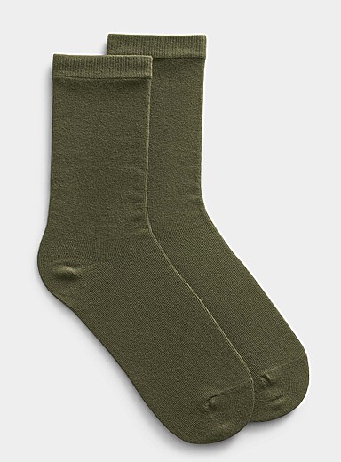 La chaussette unie tout confort Faite au Portugal