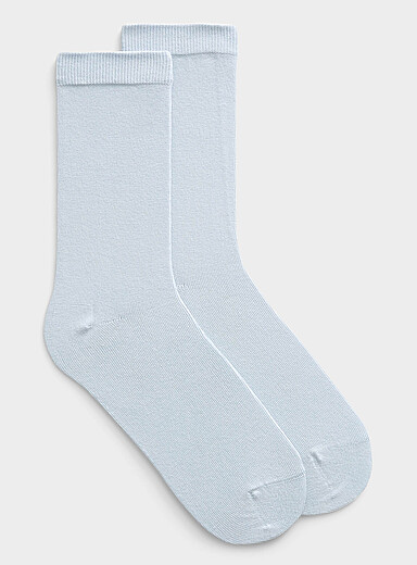 La chaussette unie tout confort Faite au Portugal