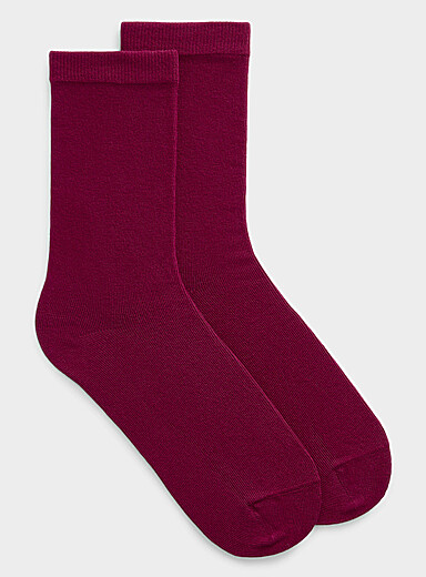 La chaussette unie tout confort Faite au Portugal
