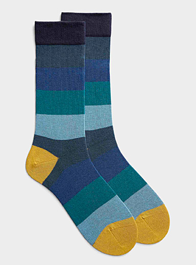 Tonal stripe socks