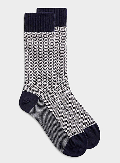 Diamond mosaic sock | Le 31 | Men's Dress Socks | Le 31 | Simons