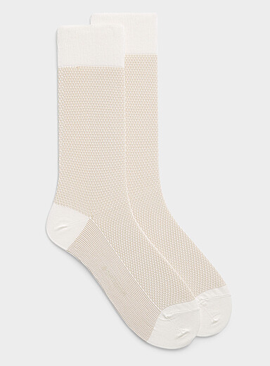 La chaussette habill&eacute;e tricot relief