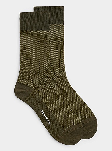 La chaussette habill&eacute;e tricot relief