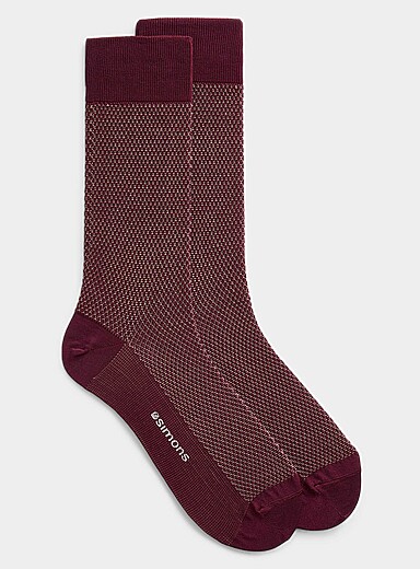 La chaussette habill&eacute;e tricot relief