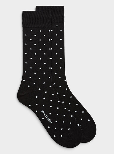La chaussette pois jacquard