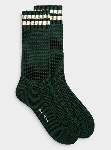 La chaussette tricot coton bio