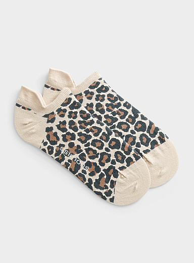 Leopard ped socks