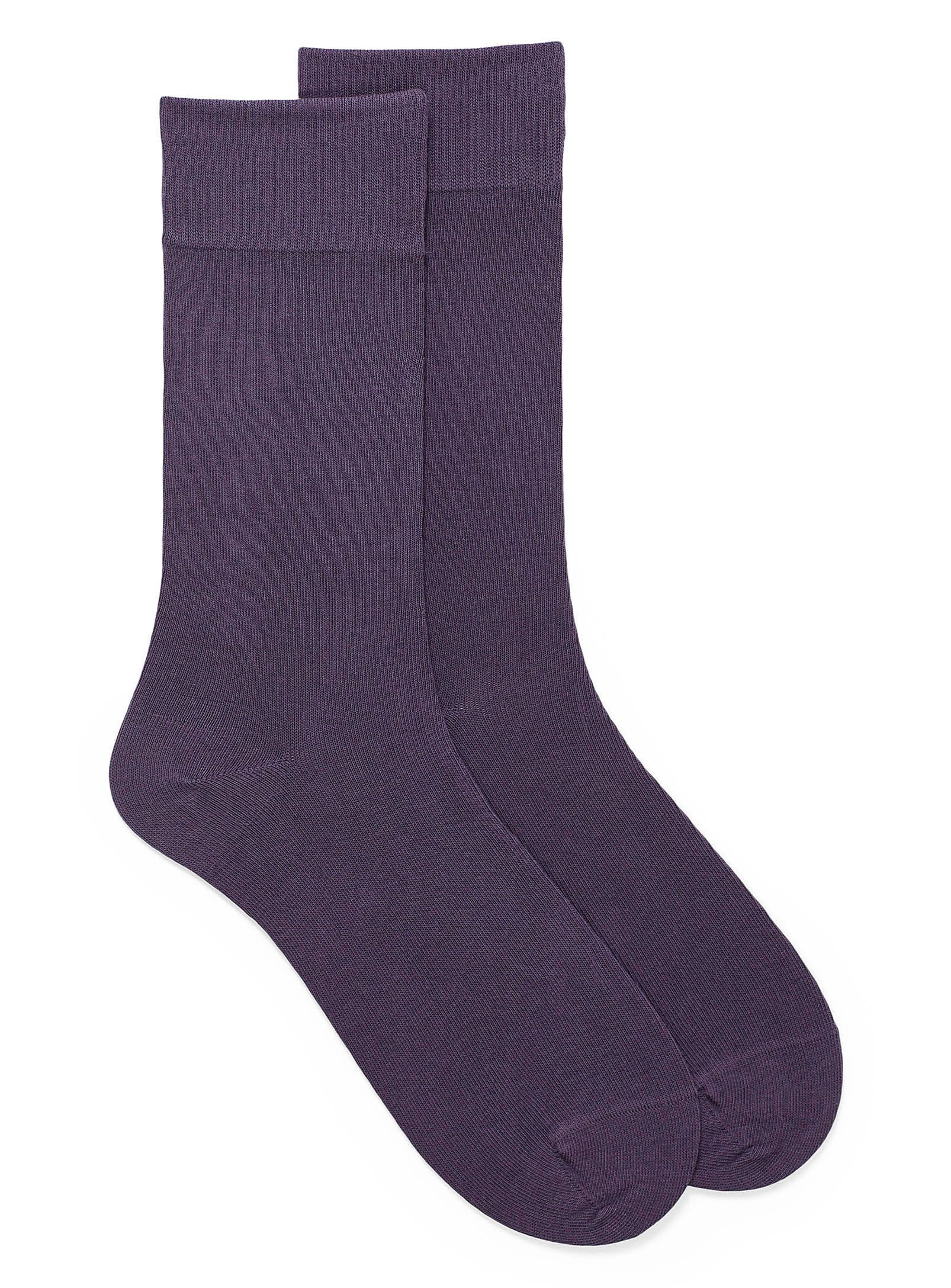 Le 31 Essential Organic Cotton Socks In Dark Crimson