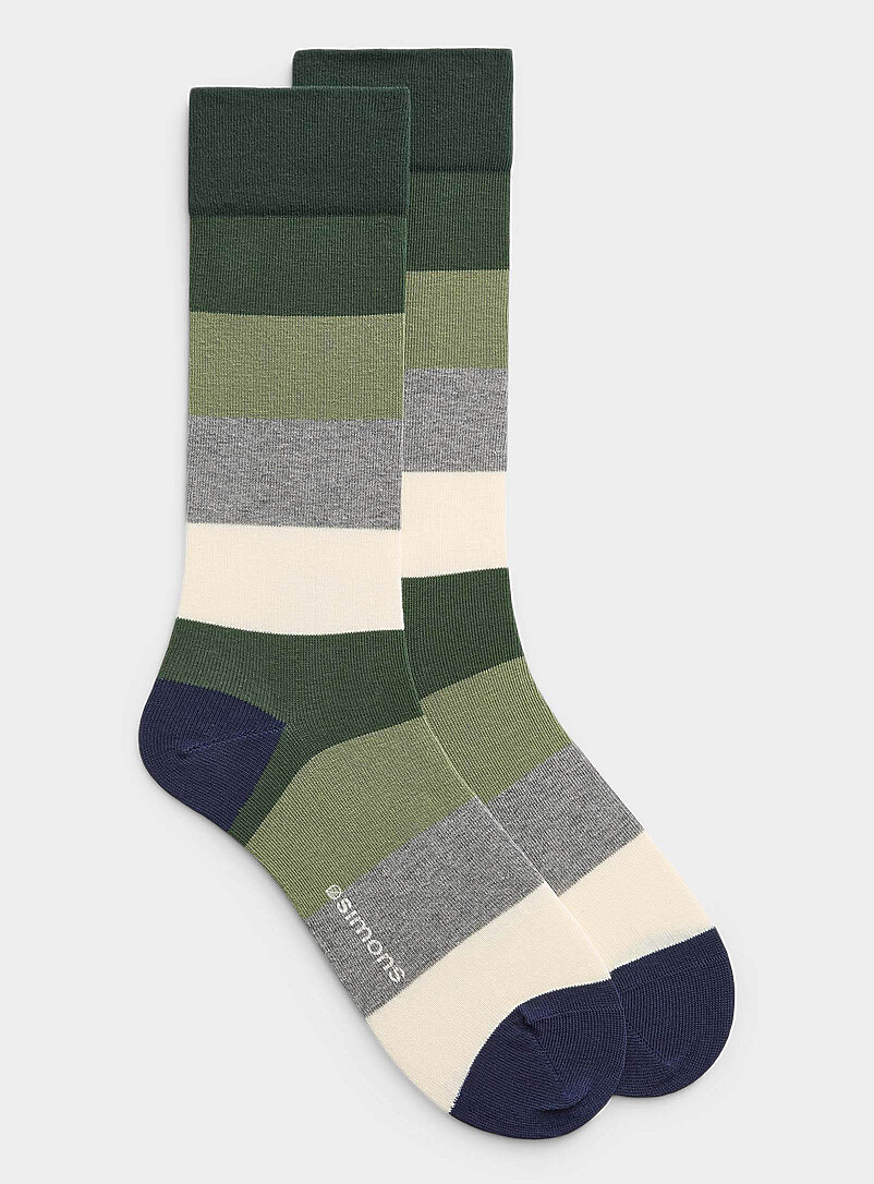Tonal stripe socks product image (primary)