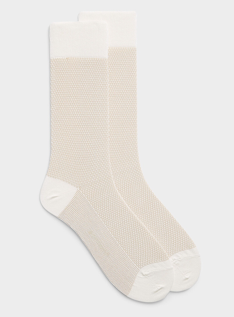 Embossed knit dress socks product image (primary)