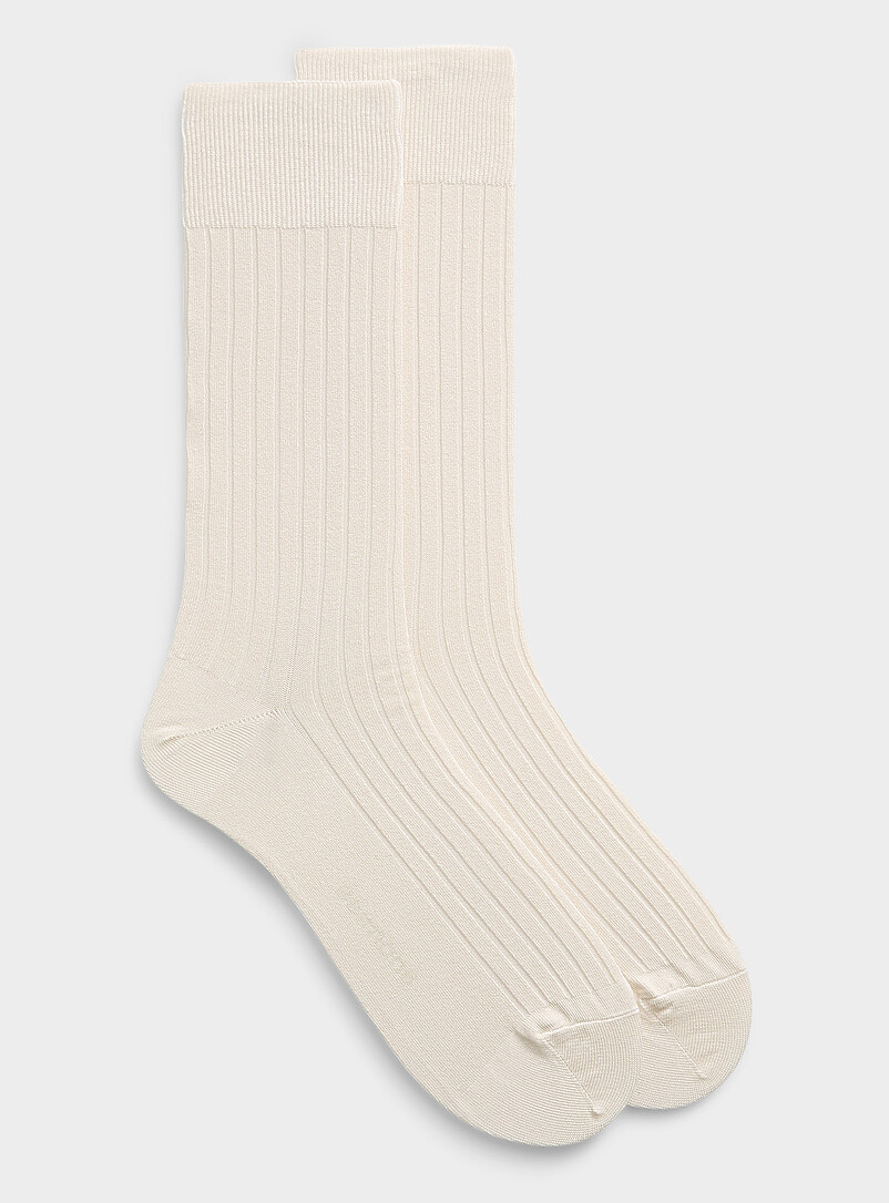 Stretch ribbed dress socks product image (primary)