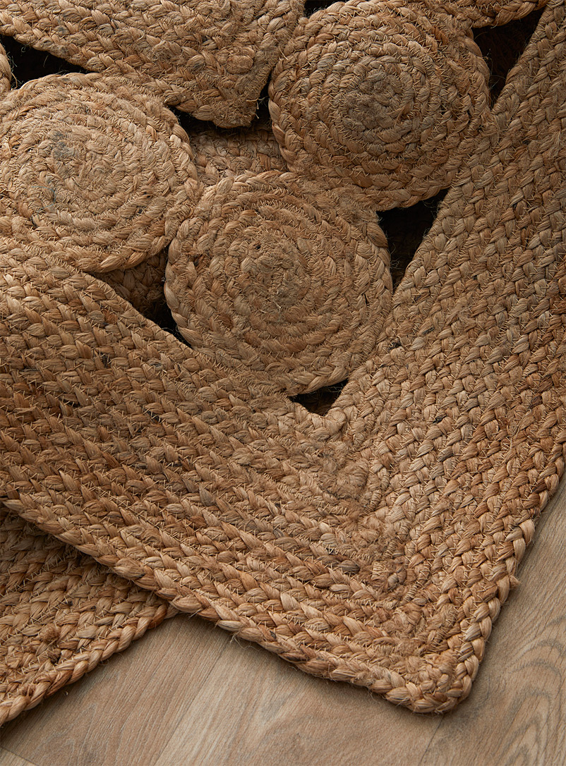 Simons Maison Natural Rectangular braided jute rug 90 x 130 cm