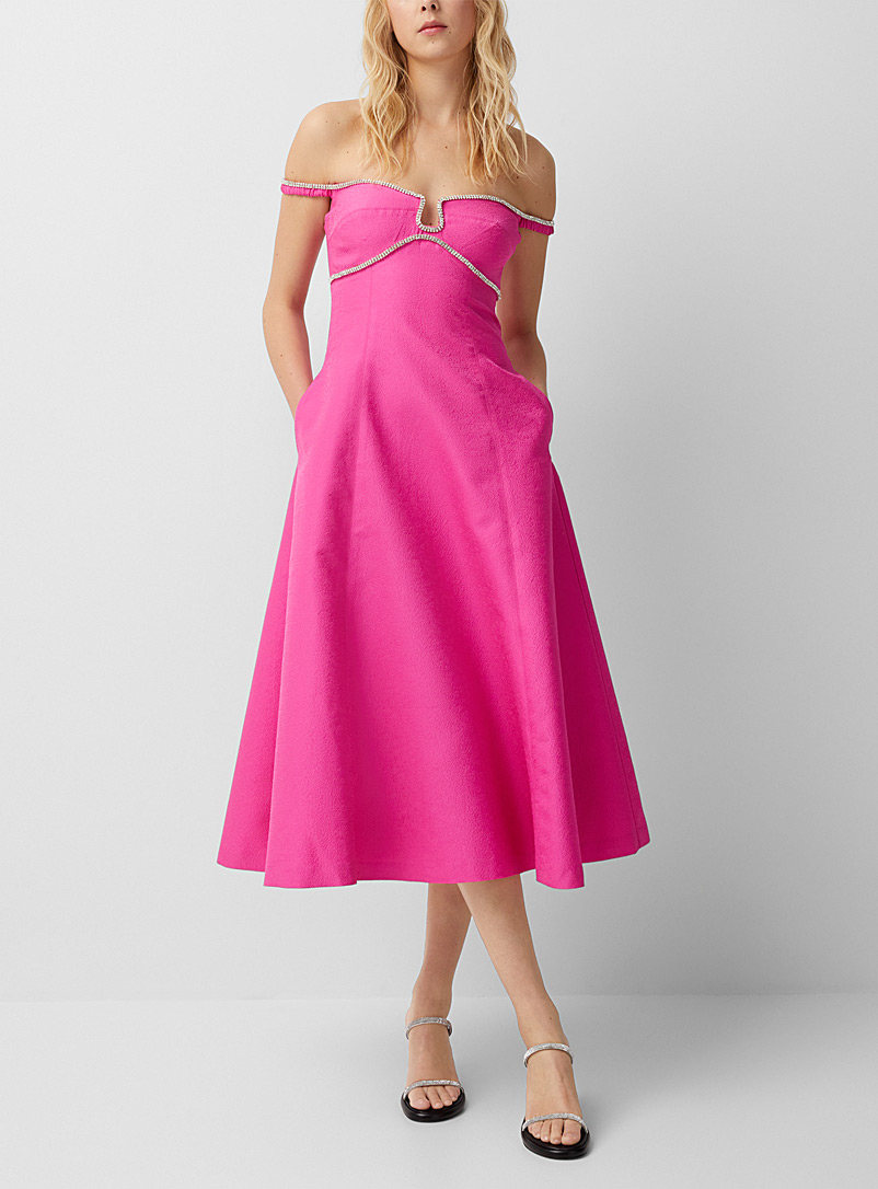 Self-Portrait: La robe rose scintillante Rose pour femme