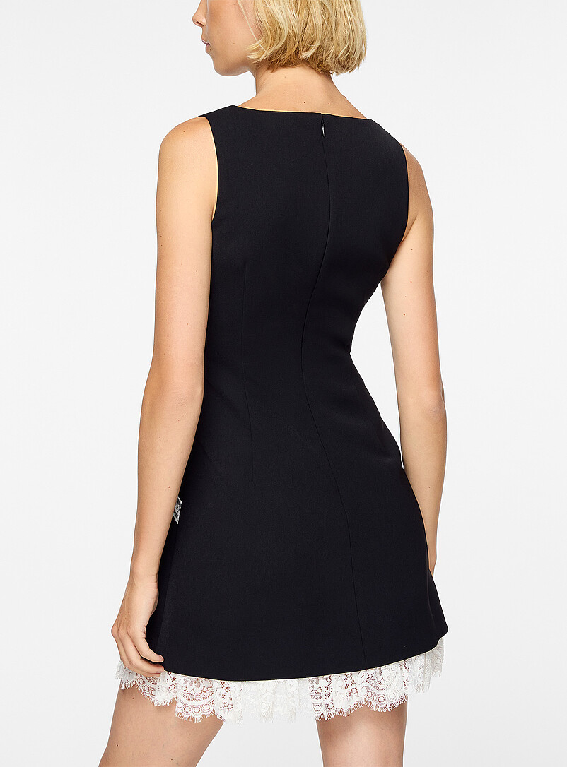 Ace bow crepe mini dress product image 3