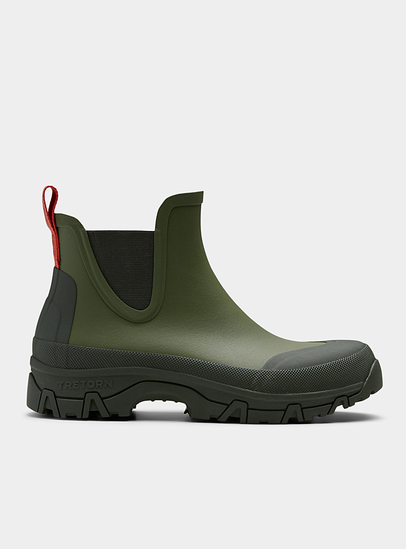 Tretorn Mossy Green Forest green Garpa Chelsea rain boots Men for men