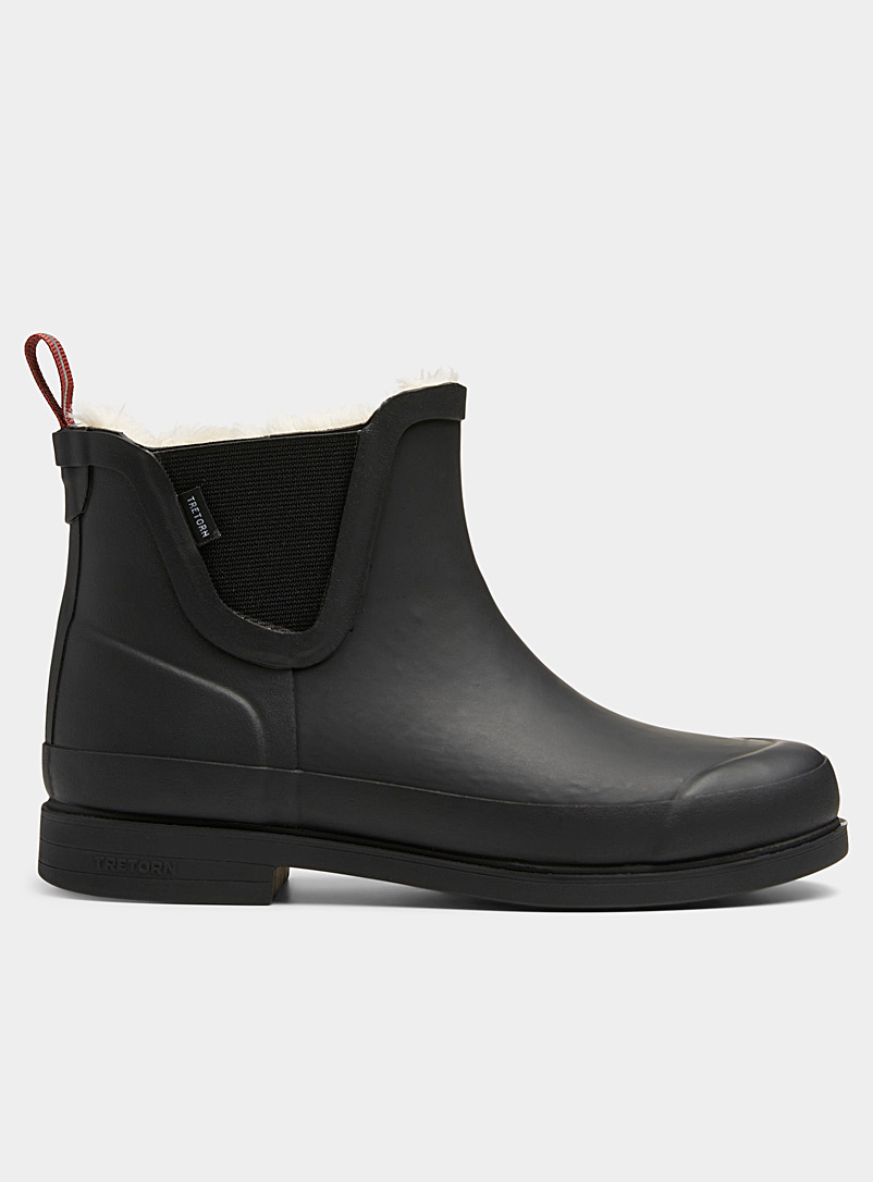 Tretorn Black Chelsea Eva winter boots for women