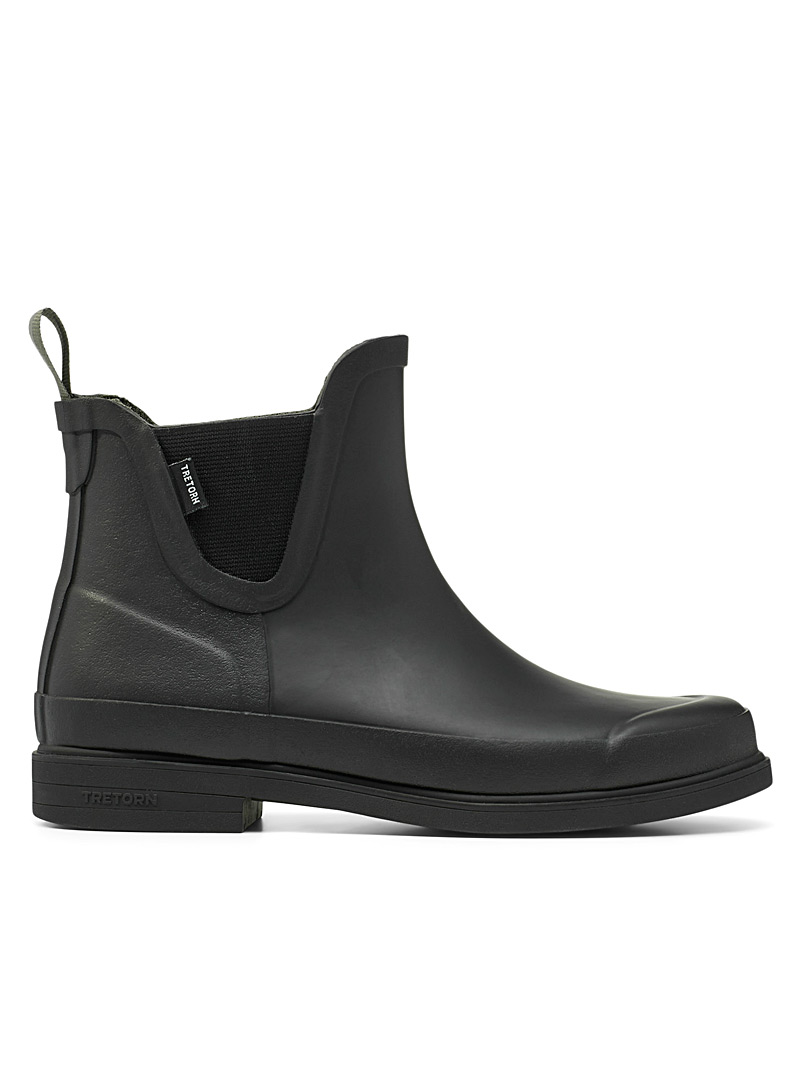 Tretorn Black Black Eva Chelsea rain boots for women
