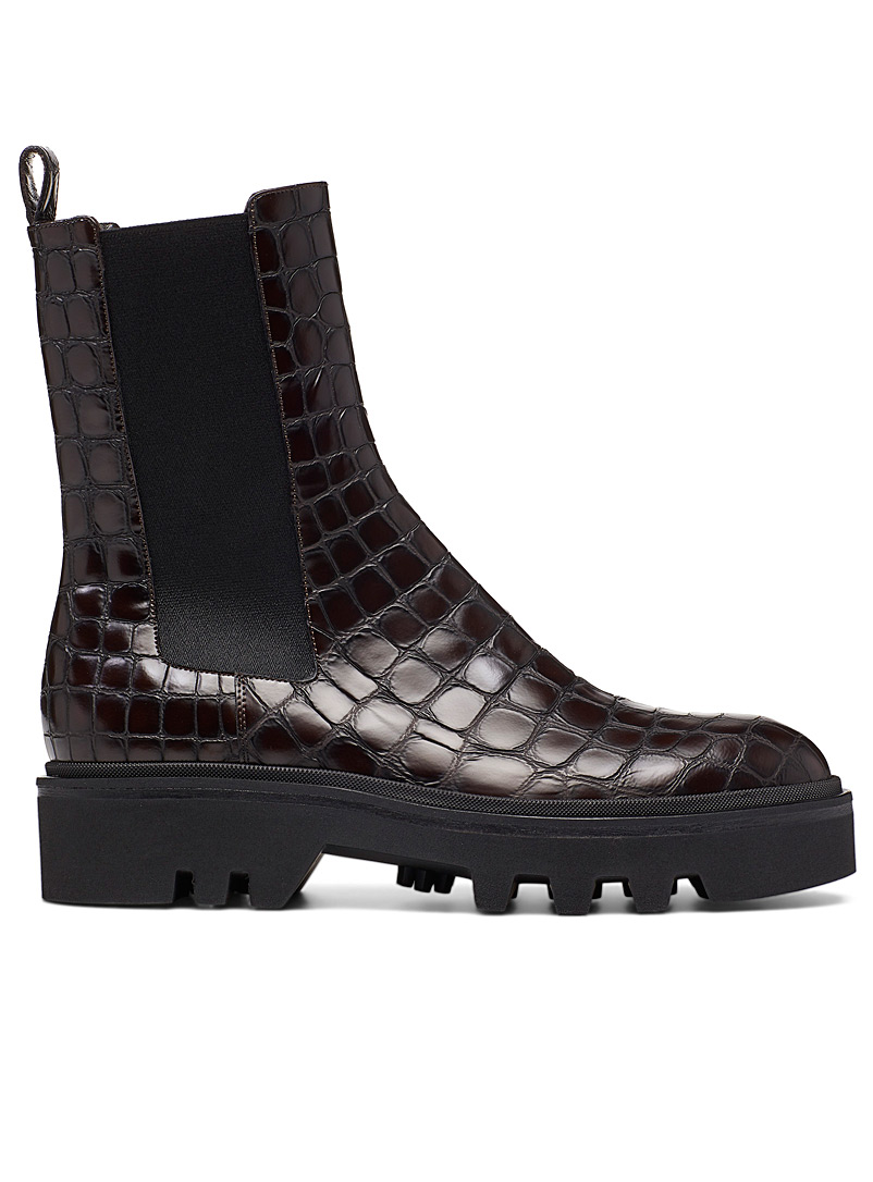 Crocodile Chelsea Boots Dries Van Noten Shop Women S Designer Dried Van Noten Items Online In Canada Simons