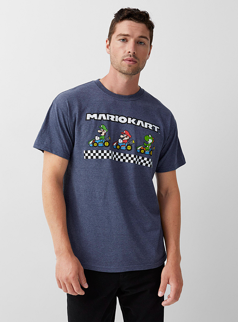 Le 31 Navy/Midnight Blue Mario kart T-shirt for men