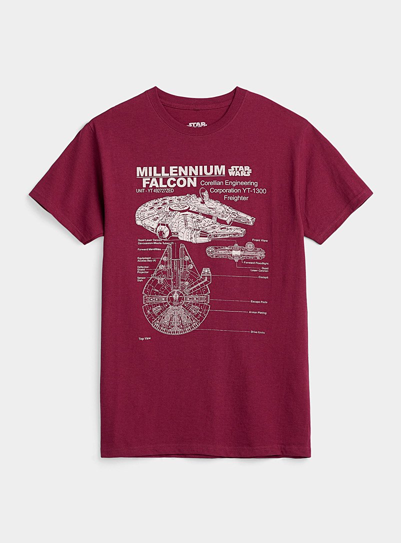 red millennium falcon shirt