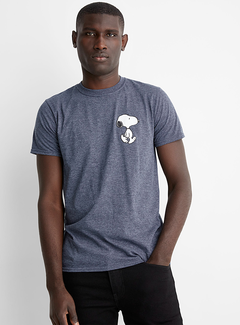 Le 31 Navy/Midnight Blue Snoopy T-shirt for men