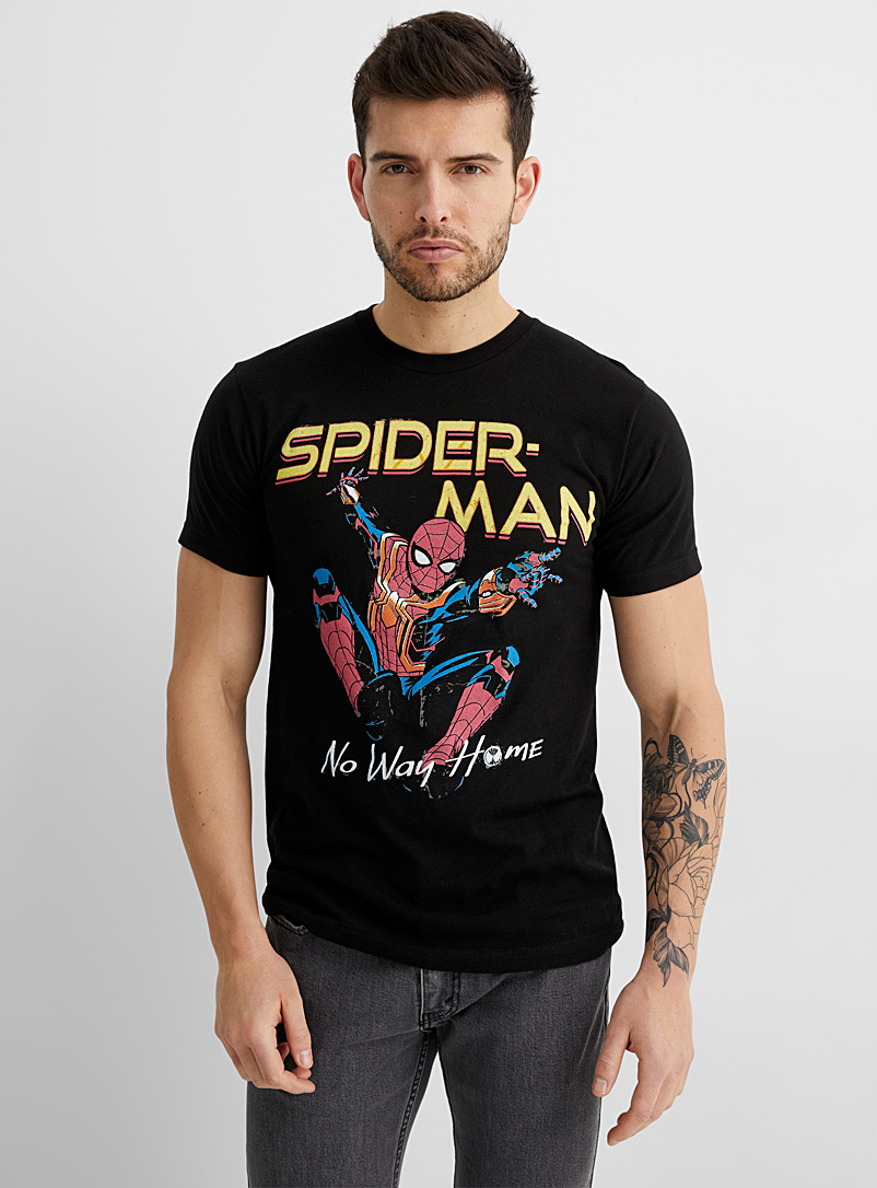 Le 31 Black Spider-Man T-shirt for men