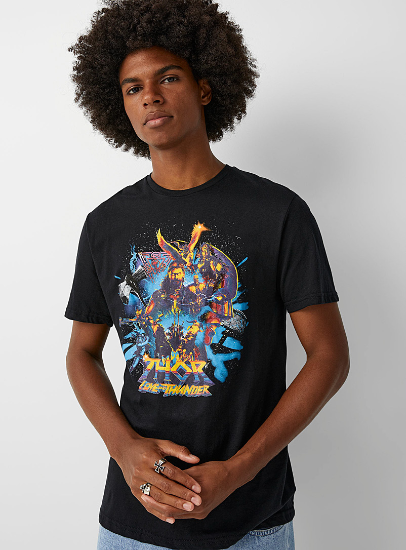 Le 31 Black Thor T-shirt for men
