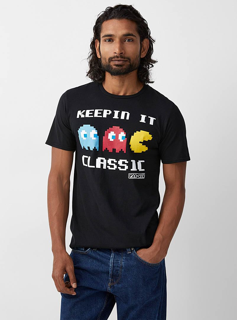 Le 31 Black Pac-Man T-shirt for men