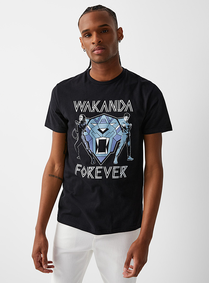 Le 31 Black Wakanda Forever T-shirt for men